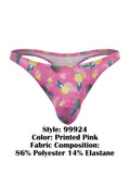 CandyMan 99924 Men's Underwear Printed Thong Color Printed Pink