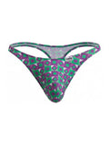 CandyMan 99924 Men's Underwear Printed Thong Color Printed Purple