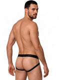 CandyMan 99925 Men's Underwear Supportive Strappy Jockstrap Color Black