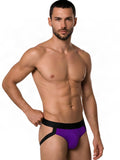 CandyMan 99925 Men's Underwear Supportive Strappy Jockstrap Color Orchid