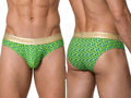 CandyMan 99926 Men's Underwear Printed Briefs Color Printed Green