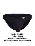CandyMan 99928 Men's Underwear Bikini Sleek Low Rise Brief Color Black