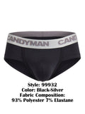 CandyMan 99932 Men's Underwear Sleek Contour Briefs Color Black