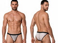 CandyMan 99933 Men's Underwear Seductive Mesh Bikini Color White Mesh