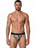 CandyMan 99938 Men's Underwear Contoured Support Low Rise Briefs Color Camo