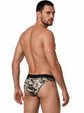CandyMan 99938 Men's Underwear Contoured Support Low Rise Briefs Color Camo