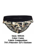 CandyMan 99938 Men's Underwear Contoured Support Low Rise Briefs Color Camo
