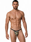 CandyMan 99939 Men's Underwear Minimalist Low Rise Micro Thong Color Camo