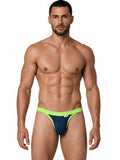 CandyMan 99941 Men's Underwear Bikini Athletic Low Rise Brief Color Navy