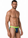 CandyMan 99941 Men's Underwear Bikini Athletic Low Rise Brief Color Navy
