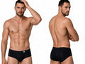 CandyMan 99943 Men's Underwear Sleek Low Rise Trunks Color Black