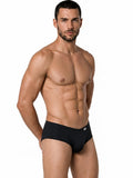 CandyMan 99943 Men's Underwear Sleek Low Rise Trunks Color Black