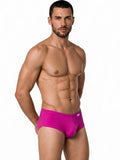 CandyMan 99943 Men's Underwear Sleek Low Rise Trunks Color Magenta