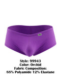 CandyMan 99943 Men's Underwear Sleek Low Rise Trunks Color Orchid