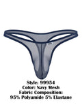 CandyMan 99954 Thongs Color Navy Mesh