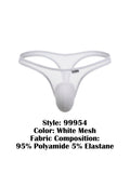 CandyMan 99954 Thongs Color White Mesh