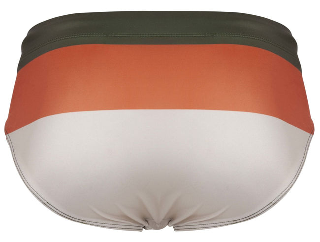 Clever 1802 Wave Swim Briefs Color Green