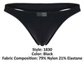 Clever 1830 Desirable Thongs Color Black