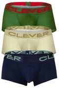 Clever 229953 3PK Australian Latin Trunks Color Beige-Blue-Green