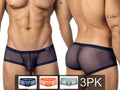 Clever 26067 3PK Australian Latin Trunks Color Multi-colored