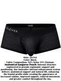 Clever Moda 26184 Men's Underwear Ulises Trunks Modern Comfort Color Black
