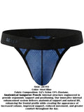 Clever Moda 26191 Men's Underwear Ulises Sleek Thongs Color Steel Blue