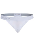 Clever 26219 Men's Underwear Marsella Thongs for Sleek Minimalist Comfort Color White