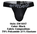 ErgoWear EW1687 MAX FLOW G-String Color Black