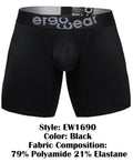 ErgoWear EW1690 MAX FLOW Boxer Briefs Color Black
