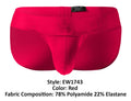 ErgoWear EW1743 MAX BOLD Bikini Color Red
