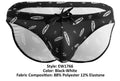 ErgoWear EW1766 X4D SW Swim Briefs Color Black-White