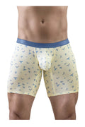 ErgoWear EW1771 SLK SE Boxer Briefs Color Vanilla-Birds