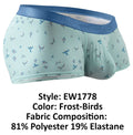 ErgoWear EW1778 SLK SE Trunks Color Frost-Birds