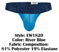 ErgoWear EW1820 MAX BOLD SE G-String Color River Blue