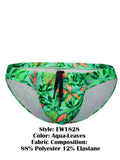 ErgoWear EW1828 FEEL SW Swim Bikini Color Aqua-Leaves