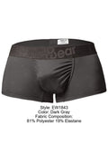 ErgoWear EW1843 Men's Underwear FEEL SE Sleek Breathable Trunks Color Dark Gray
