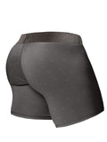 ErgoWear EW1844 Men's Underwear FEEL SE Boxer Briefs for Superior Support Color Dark Gray