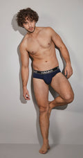 HAWAIR 41962 Cotton blend Briefs Color Dark Blue-01