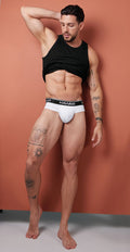 HAWAIR 41962 Cotton blend Briefs Color White-01