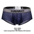 HAWAIR 42480 Printed Microfiber Briefs Color Blue