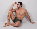 HAWAIR 42521 Cotton blend Trunks Color Military Green