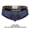 HAWAIR 42531 Cotton blend Briefs Color Blue Quartz
