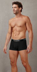 HAWAIR 4986 Cotton blend Trunks Color Black-01