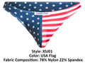 JUSTIN+SIMON XSJ01 Classic Bikini Color USA Flag