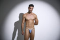 JUSTIN+SIMON XSJ02 Classic G-String Color Baby Blue