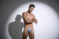 JUSTIN+SIMON XSJ02 Classic G-String Color Baby Blue