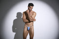 JUSTIN+SIMON XSJ02 Classic G-String Color Baby Blue