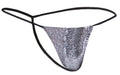 JUSTIN+SIMON XSJ02 Classic G-String Color Lurex Gray