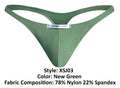 JUSTIN+SIMON XSJ03 Classic Thongs Color New Green