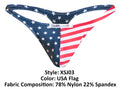 JUSTIN+SIMON XSJ03 Classic Thongs Color USA Flag